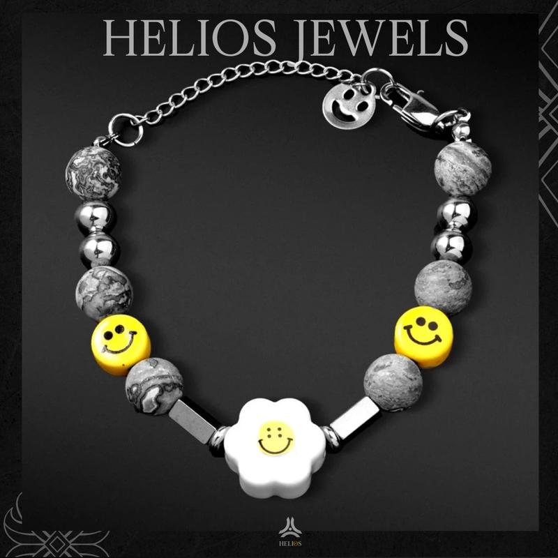 Vòng tay kim loại Helios Flower Smile