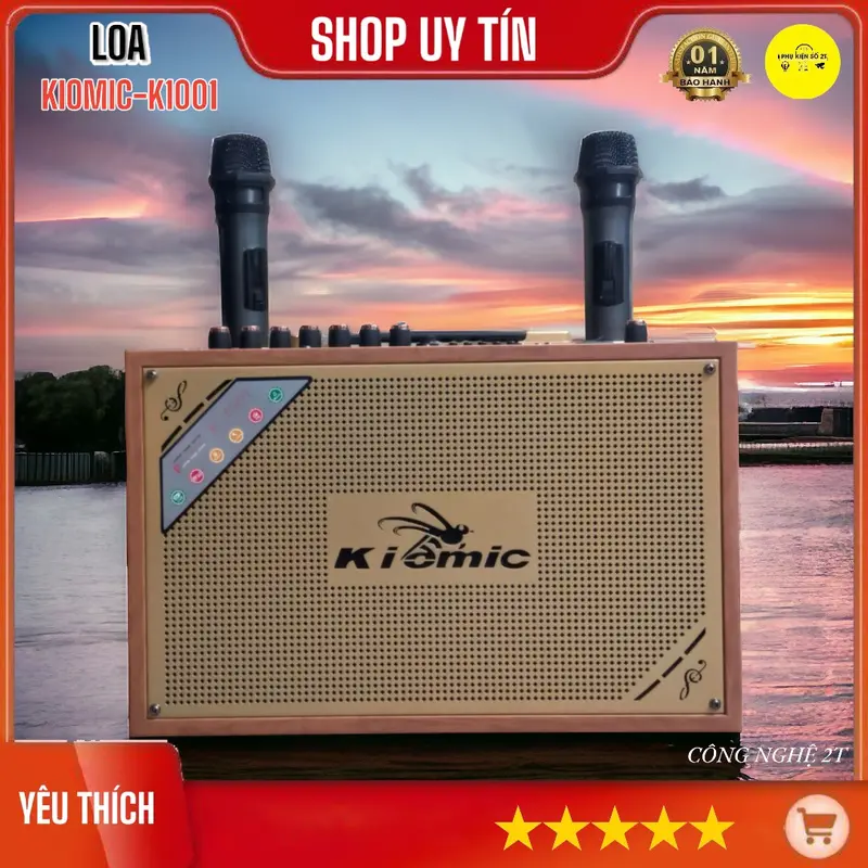 Loa Karaoke xách tay KIOMIC K1001 Mạnh Mẽ Bass Ấm Chống Hú 1