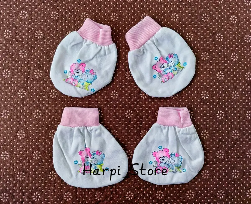 3 Pcs Sarung Tangan Bayi Rip Motif Bear 0