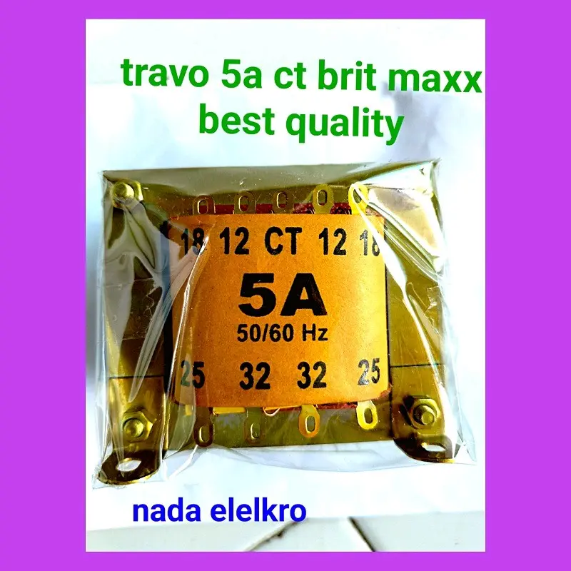 travo 5A CT merek BRIt Maxx sampai 32V