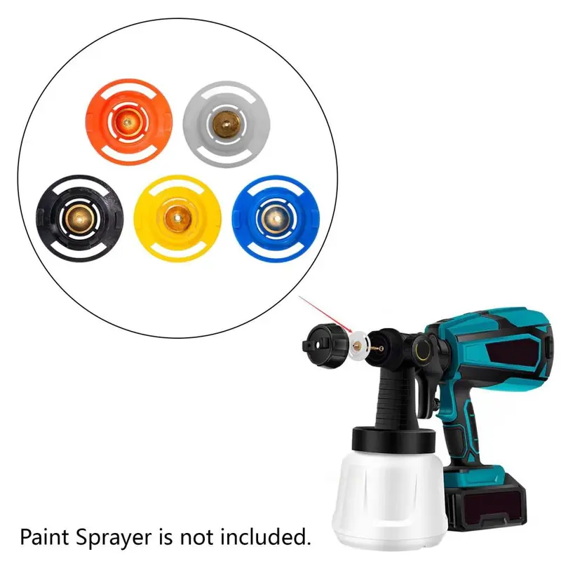 Vòi phun sơn Điện Phụ kiện thay thế kim loại, 5x, Lắp đặt dễ dàng, Thích hợp cho đồ nội thất tủ, ghế trong vườn và nội thất gia đình 5