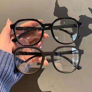 FS Square Frame Glasses Korean Fashion Spec transparent glasses spectacles frame plastic glasses eyeglasses ins think frame Korean matte black spectacle eyewear spec glasses