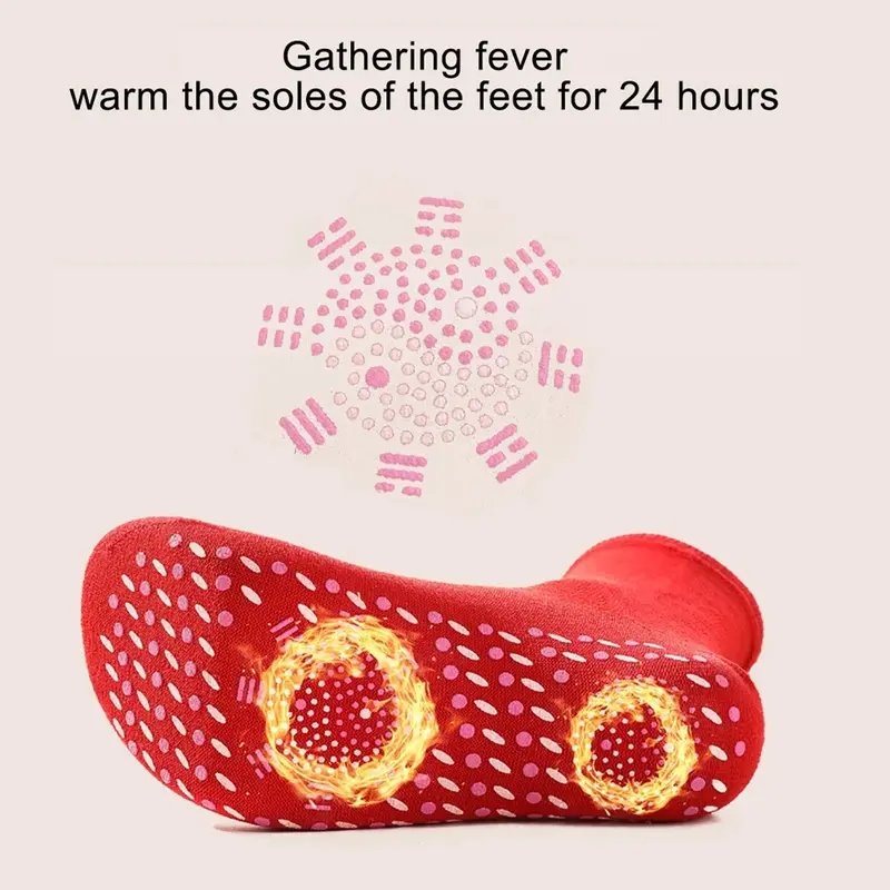 Kaus kaki Turmalin Pemanas Penghangat Kaki / Kaos Kaki Terapi Pemanas Magnet / Pemanas Kaki Foot Support Tourmaline Magnetic Therapy Terapi /  Kaos Kaki Pemanas Penghangat 7