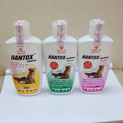 Sữa Tắm Trị Ve Rận Bọ Chét Cho Chó Mèo Hantox Shampoo Vàng 200ml - Long Vũ Pet Food 4