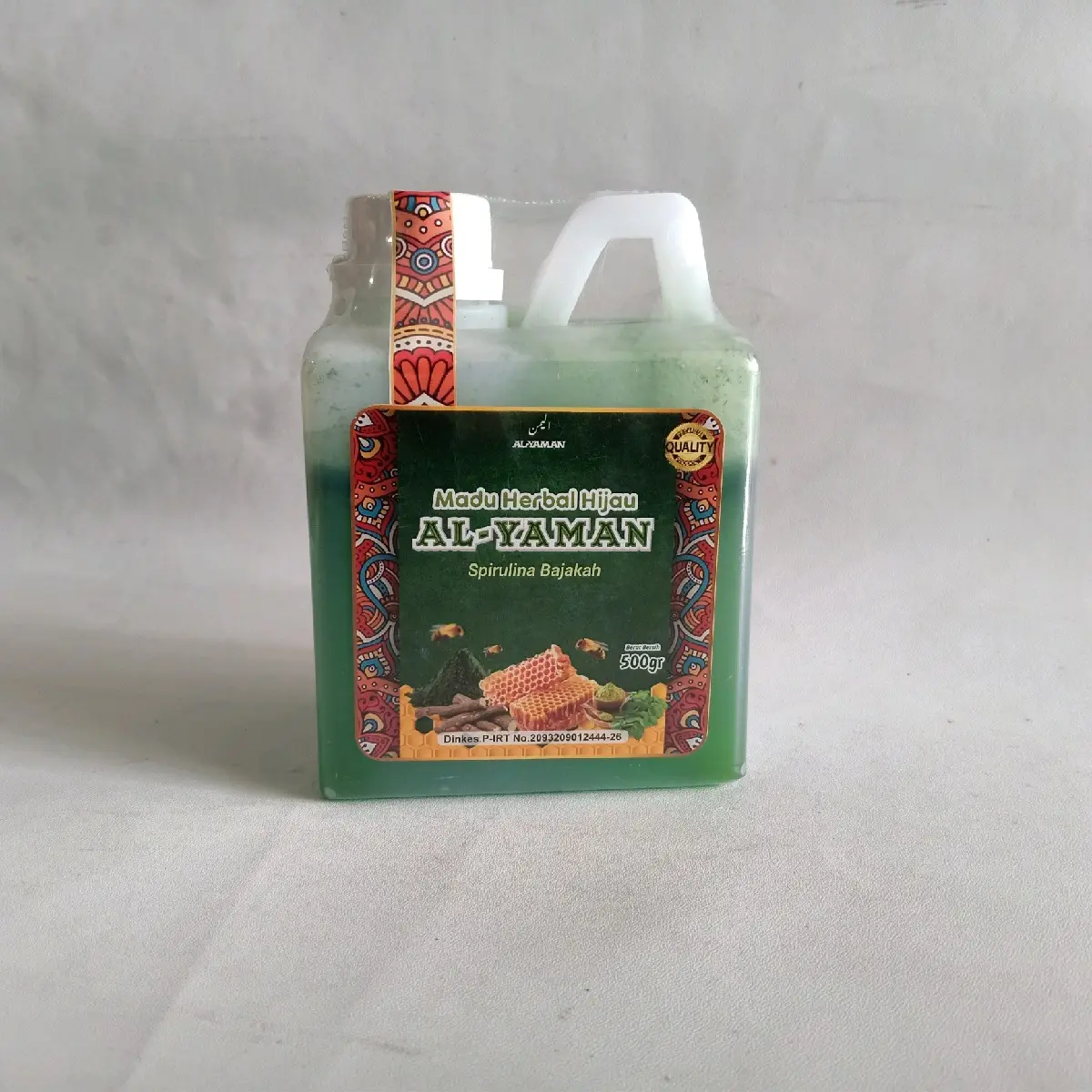 FLASH SALE MADU AL YAMAN HERBAL HIJAU SPIRULINA BAJAKAH 500GR madu  hijau asli original