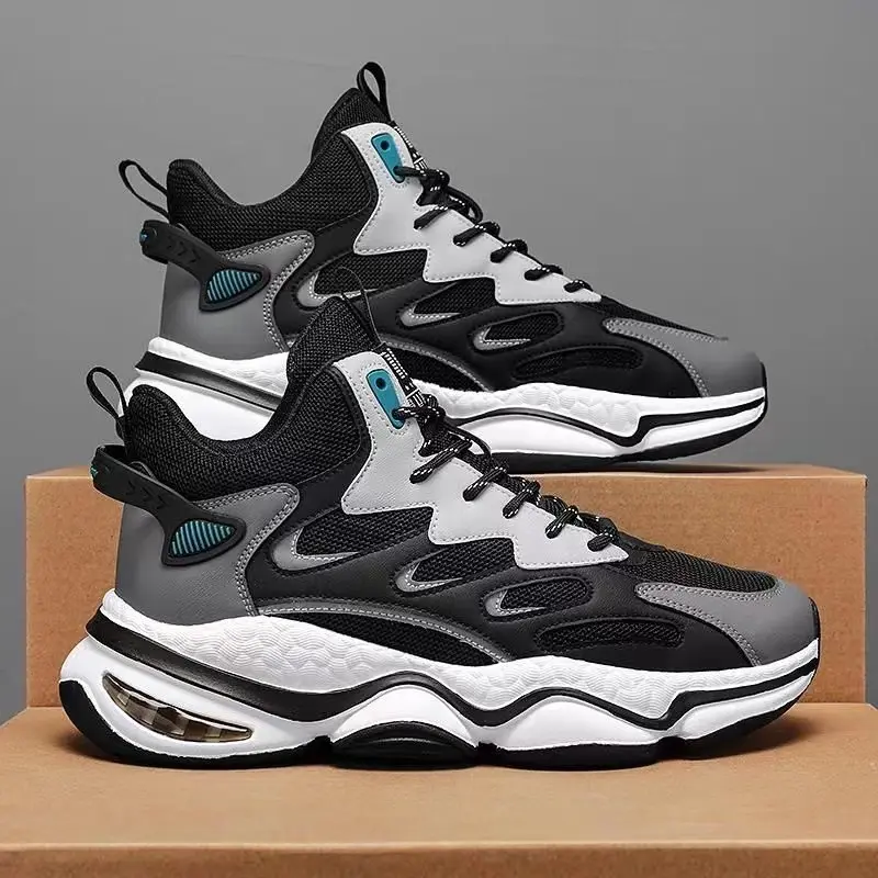 Korean style new sports shoes men's basketball shoes breathable casual Boy shoes lowcutvans