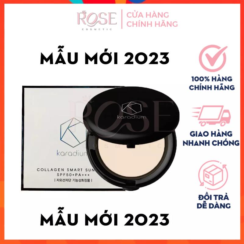 Phấn phủ kiềm dầu Karadium CHÍNH HÃNG Dạng Nén, Chống Nắng, Siêu Mịn, Che Phủ Tốt Collagen Smart Sun Pact Spf50+ PA