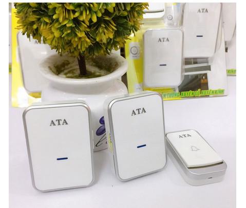 Chuông Cửa Đôi Không Dây ATA 1 NÚT NHẤN 2 CHUÔNG