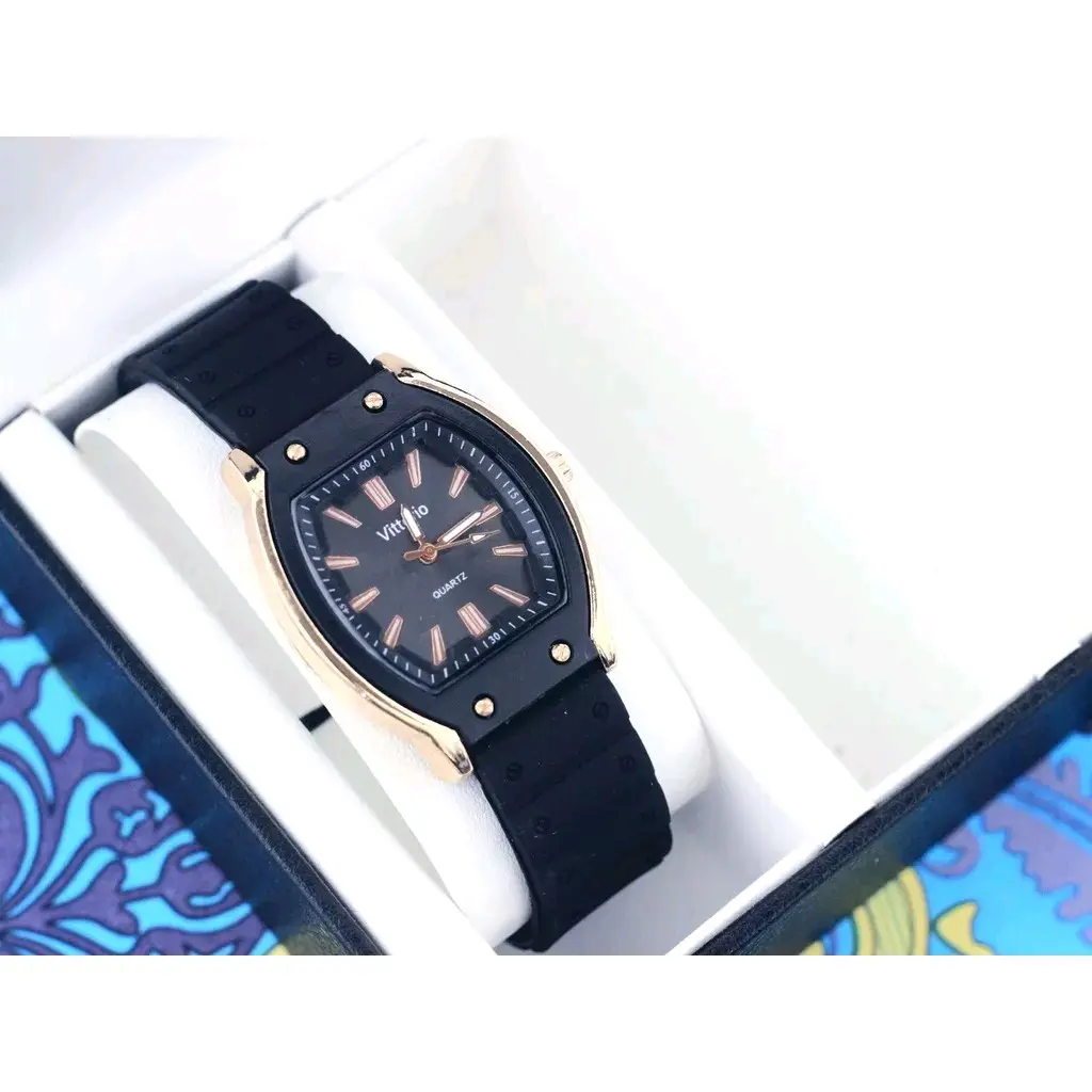 VT-7782 | JAM TANGAN WANITA VITTORIO | ORIGINAL | STRAP RUBBER