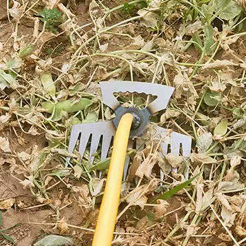 Product Introduction of 1pc Weeding Tool Garden Loosening Soil Eleven Tooth Tool Wild Root Shovel Manganese Digging F2F3 27