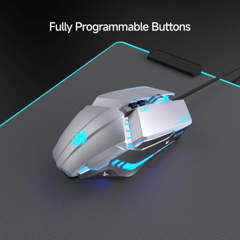 Product Introduction of EWEADN G9 Gaming Mouse, Wired Gaming Mouse with Sound Mechanical Mouse, Portable Computer Peripheral Accessories, Compatible with Windows/Laptop 5