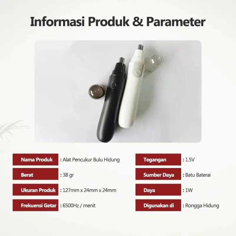 Pabrik Electric Nose Trimmer Alat Cukur Bulu Hidung Telinga Serbaguna Pembersih Bulu Hidung Pencukur Bulu Hidung 3