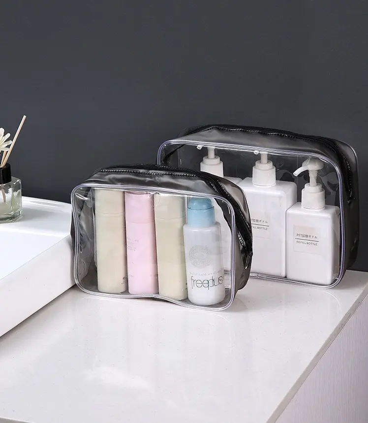 Toiletry Bag Cosmetic Bag PVC Waterproof Storage Bag