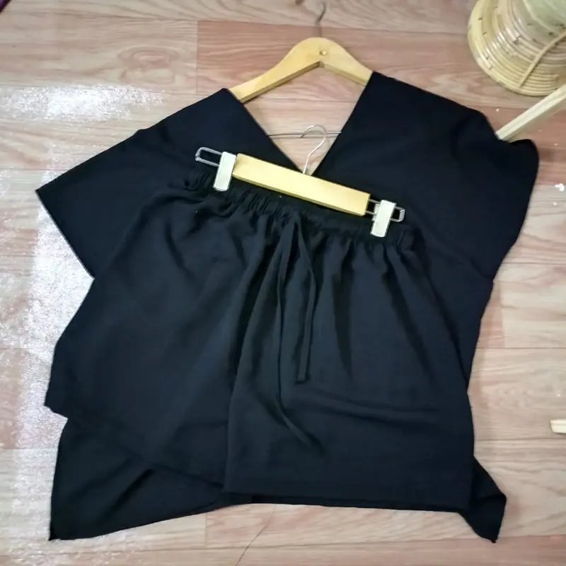 ONE SET NINA LONG SQUARE HOTPANTS CRINKLE AIRFLOW MUAT JUMBO LD 130 7