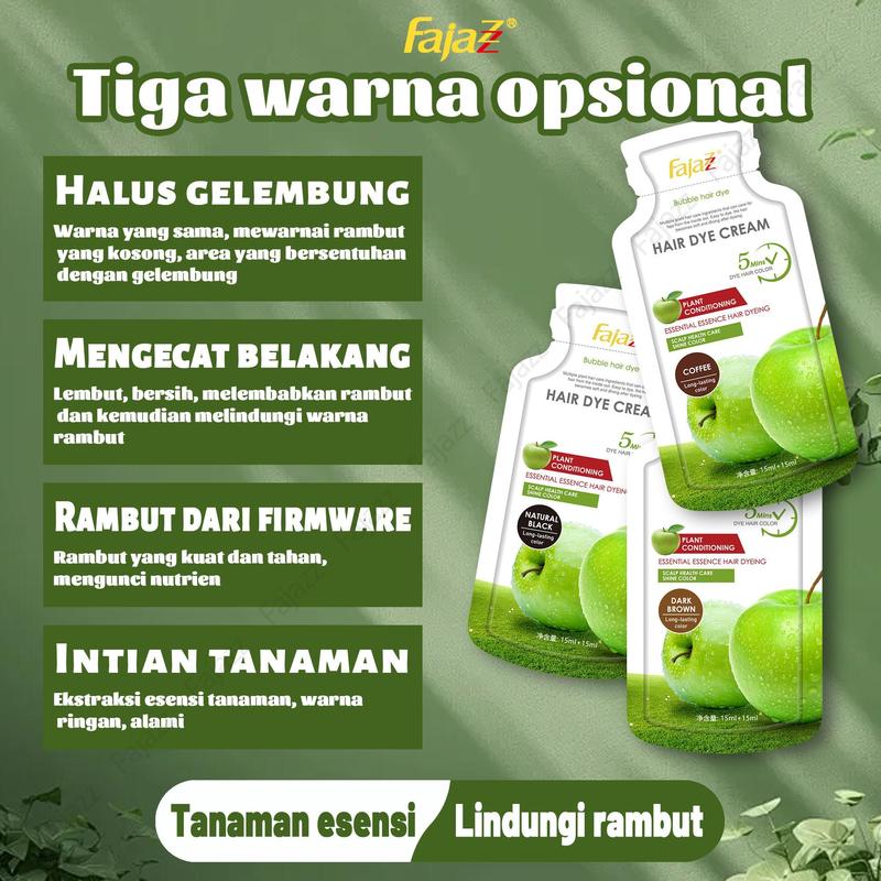 【Fajazz】（20 pcs）Pewarna rambut gelembung Fajazz adalah merek asli resmi tanaman murni, pewarna gelembung alami dan tidak menyebabkan iritasi untuk pria dan wanita, Anda dapat mewarnai rambut Anda di rumah 2
