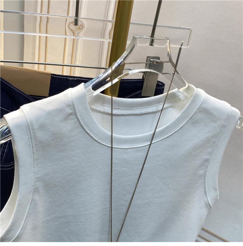 Product Introduction of เสื้อคามิสอลรอบคอสำหรับผู้หญิง เป็นแบบใหม่ในปี 2024 ซึ่งเป็นสินค้าขายดีของนักโชว์ออนไลน์ เป็นเสื้อยืดไม่มีแขนที่มีรัดไหล่กว้างสำหรับสวมใต้เสื้อในฤดูร้อน 21