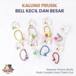 Kalung Prusik Kucing Lonceng - Kalung Kitten Perusik Anak Kucing Puppy - Pet Necklace