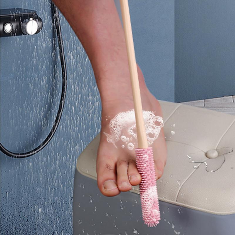 Product Introduction of Toe Cleaning Brush Foot Scrubber Exfoliating Silicone Brush Remove Dead Skin Feet Massage Brush Toe Stitch Scratching Brush 3