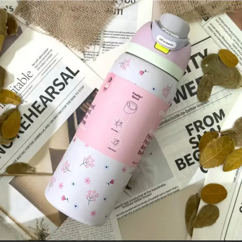 Kuromi Owala FreeSip Stainless-Steel Water Bottle With Locking