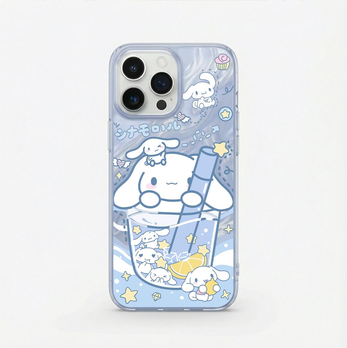 Cinnamoroll Casing hp untuk Realme C63 C55 C53 C51S C51 C35 4G C30 C3 C25 C21Y C20A C2 C15 C11 C11 8I 7 6 12 11 10 14 PRO C17 C12 6I 6I silikon phone case terbaru aesthetic softcase lucu estetik mewah premium shockproof transparan cover