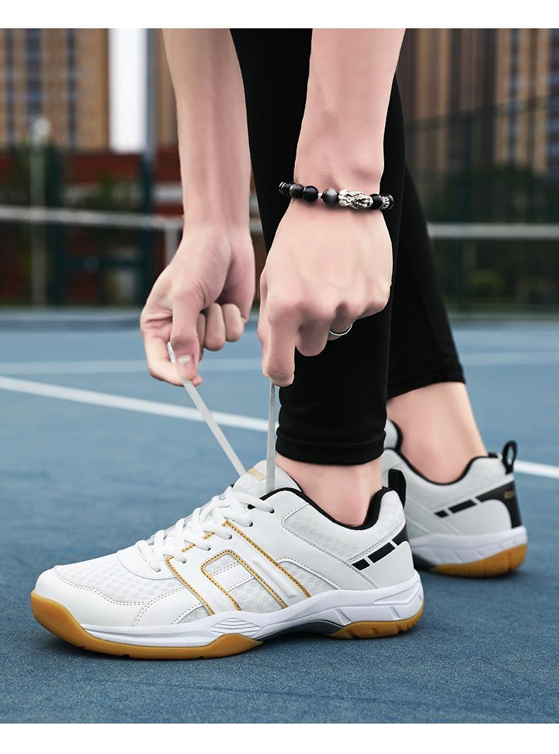 Product Introduction of Professional Volleyball Shoes Male Badminton Shoes Female New Table Tennis Ball Shoes Non-Slip Training Shoes Sneaker Couple Tennis Shoes 24