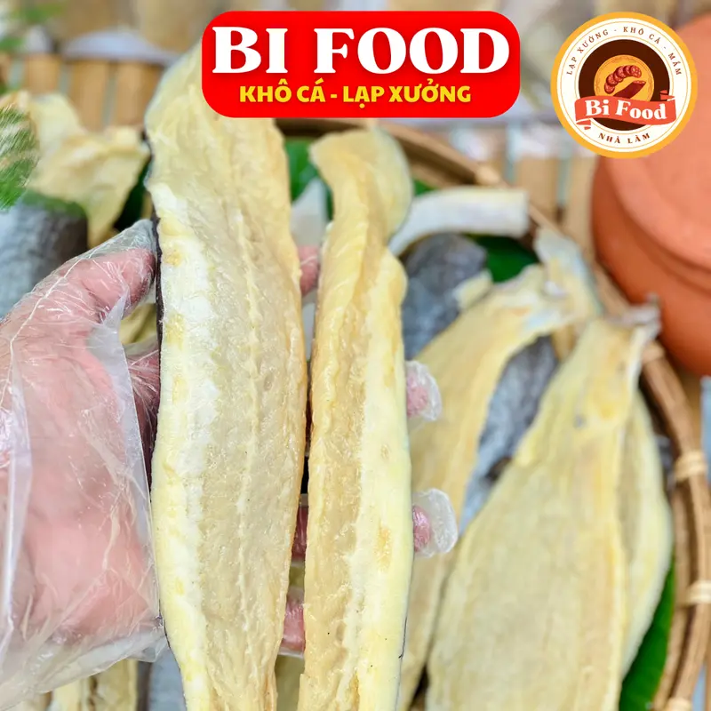 Khô cá dứa cọng 3 nắng loại 1 - TẶNG SỐT ME - BIFOOD - khô cá dứa cọng được tẩm vị vừa ăn không mặn thịt dai thơm mềm - FREESHIP 6