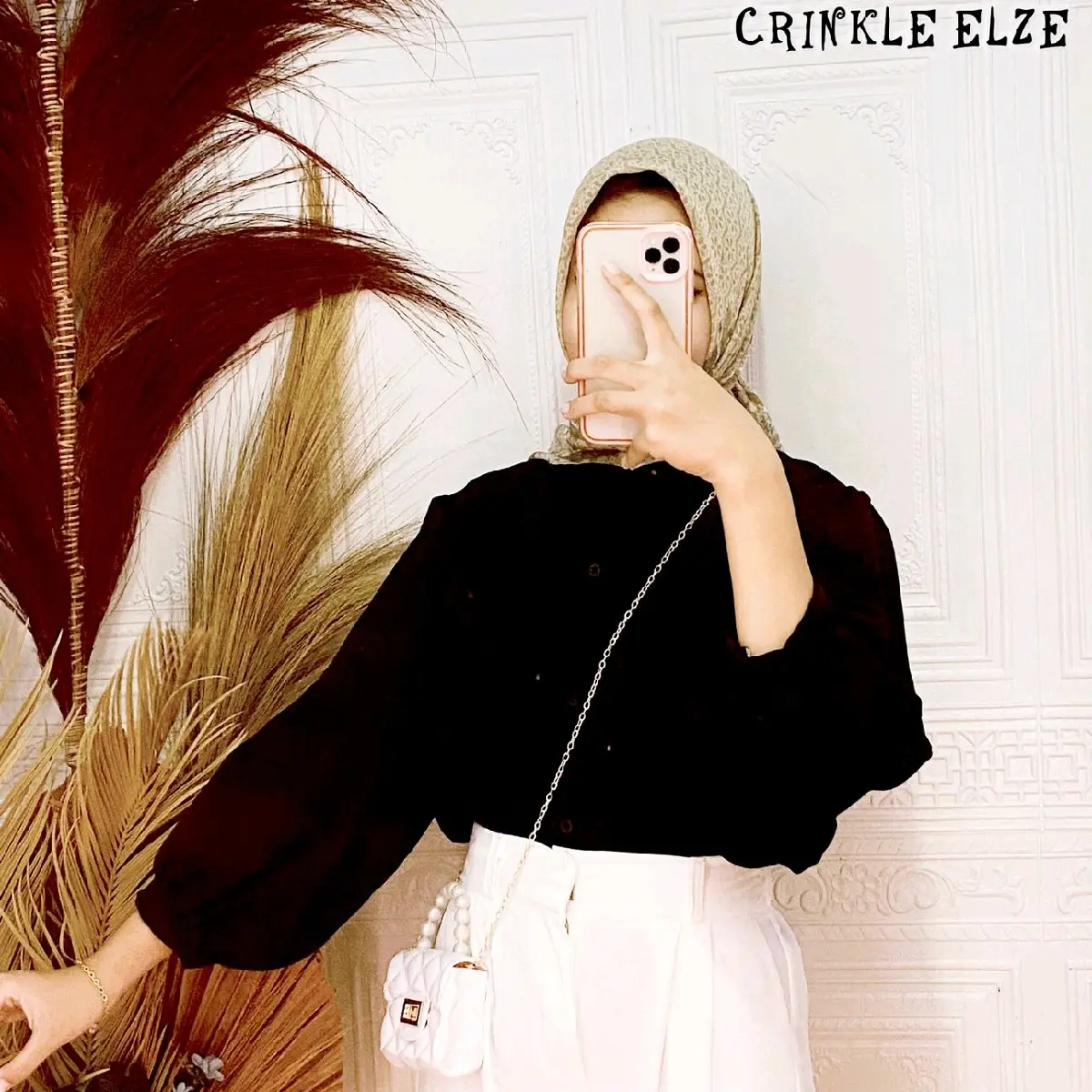 Blouse elze crinkle polos