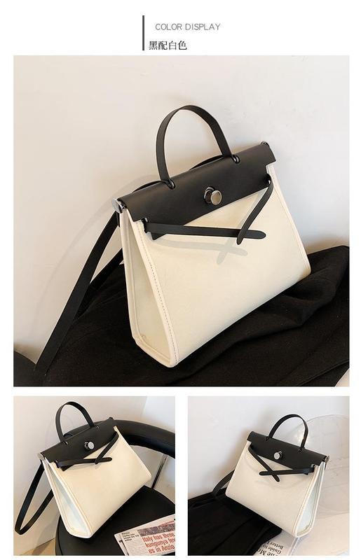 Product Introduction of Summer Women's Shoulder Bag Women's Bag Cross-Border Pu Niche Black High-Grade Tote Bag Messenger Bag Popular Bag 14