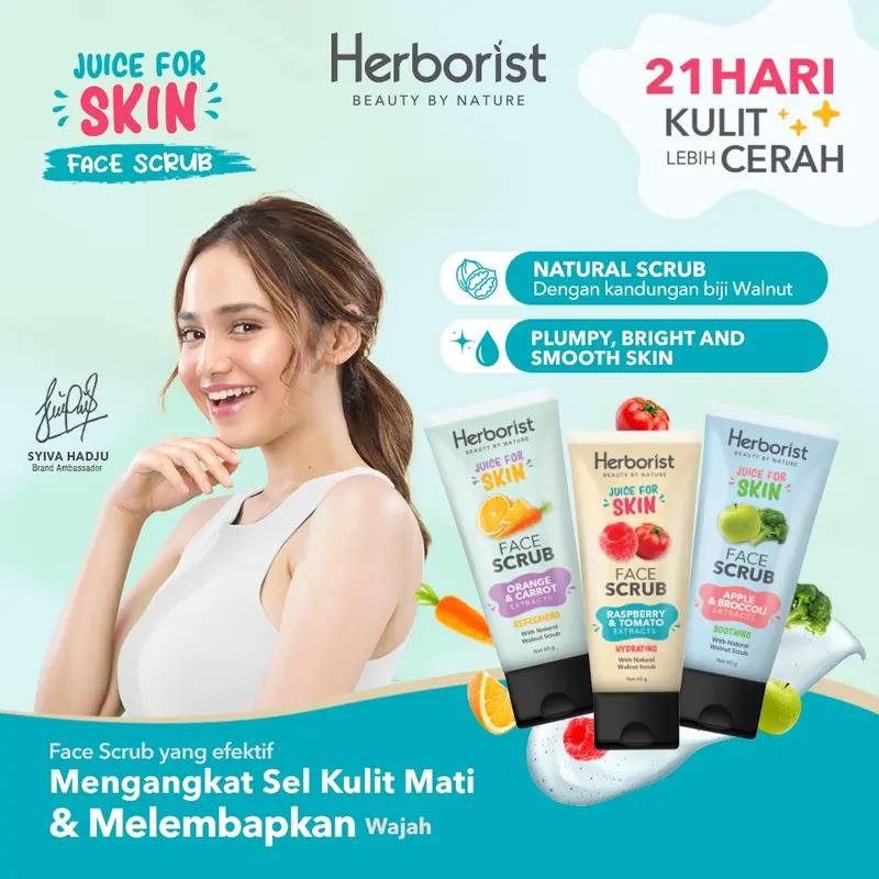 Herborist Body Serum Juice for Skin - Kulit Cerah Hand Body Lotion Buah Buahan Mencerahkan 5