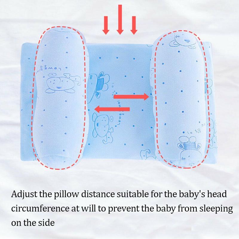 Product Introduction of New Sleeping Support Newborn Prevent Head Flat Positioner Baby Pillow Anti-Roll Cushion 13