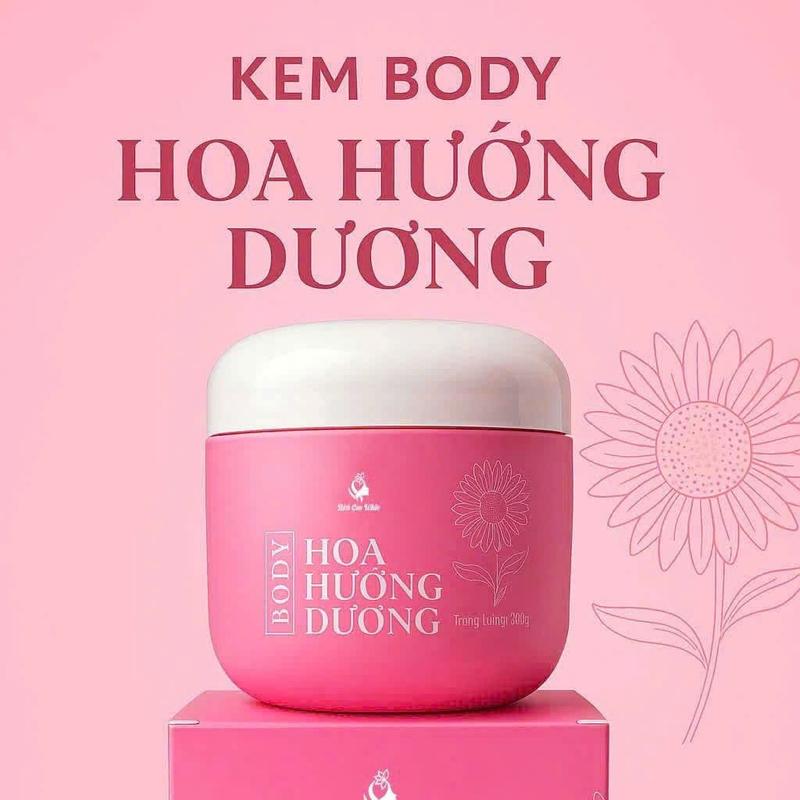 Kem Body Hoa Hướng Dương Bich Cao Hỗ Trợ Dưỡng Trắng Làm Đều Màu Da - Dưỡng Da Body, Dưỡng Body