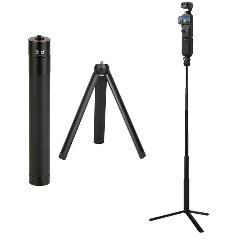 2in1 Selfie Stick Tripod Metal Holder for DJI Osmo Pocket 3 Camera Gimbal Accessories u lanzi