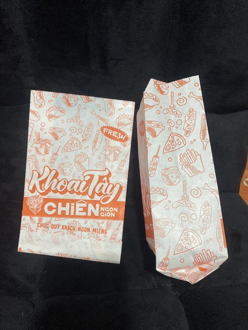 Product Introduction of Túi Đựng Gà Rán Và Khoai Tây Chiên Cam 100 cái 1