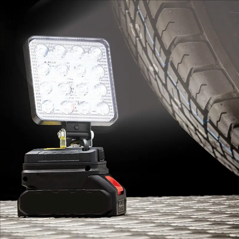 Lampu LED untuk Baterai Makita 4Inch Lampu Sorot Portabel Outdoor Kerja Memancing Alat Darurat Tangan Lampu 1