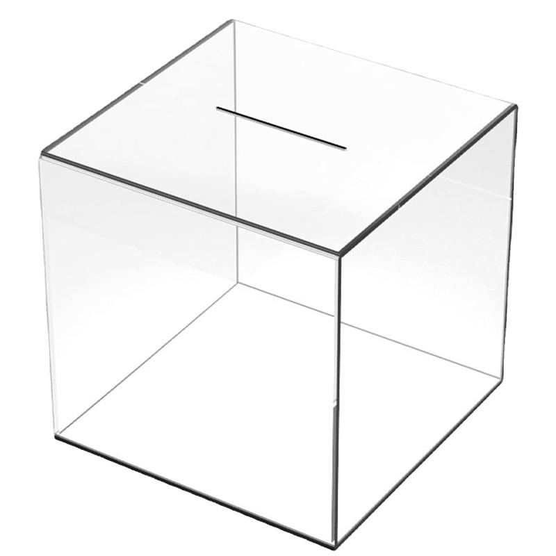 Product Introduction of [HHH]1Pc 12CM Transparent Acrylic Children's Piggy Bank Is Not Advisable Square Large Capacity Money Saving Box Coin  Box 31