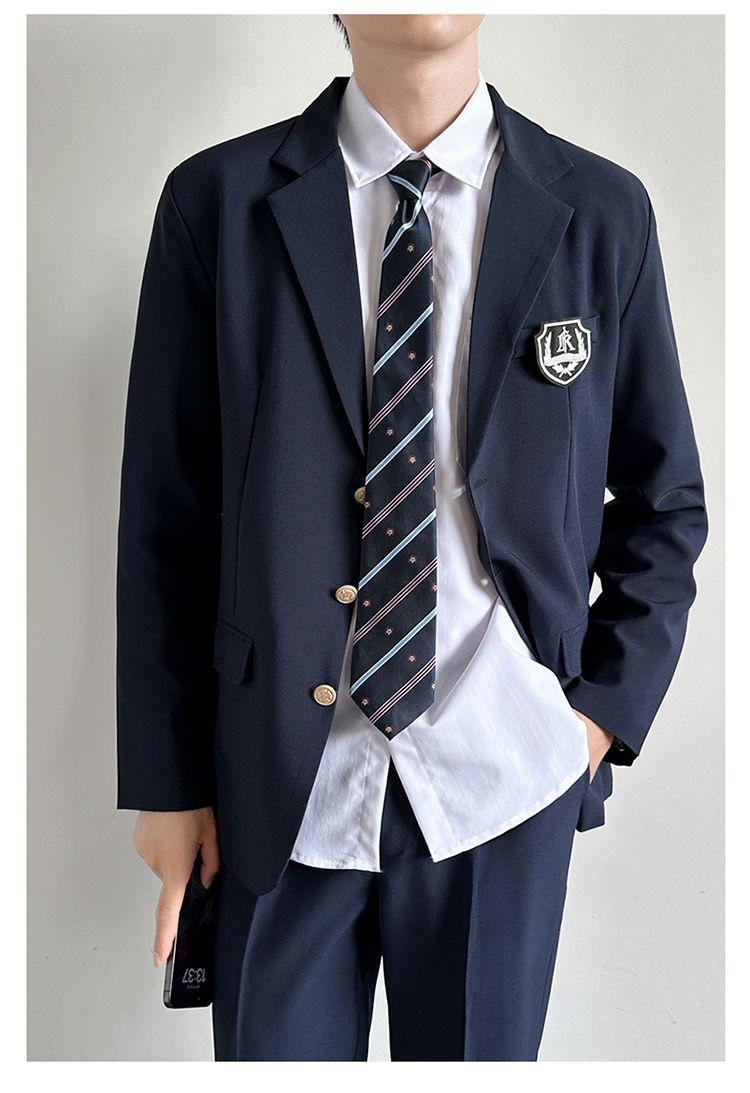 Product Introduction of Trendy Japanese Schoolboy Blazer Set - Stylish DK Uniform Suit for Men, Vintage Campus Style Jacket & Pants (1855+ Reviews) 27