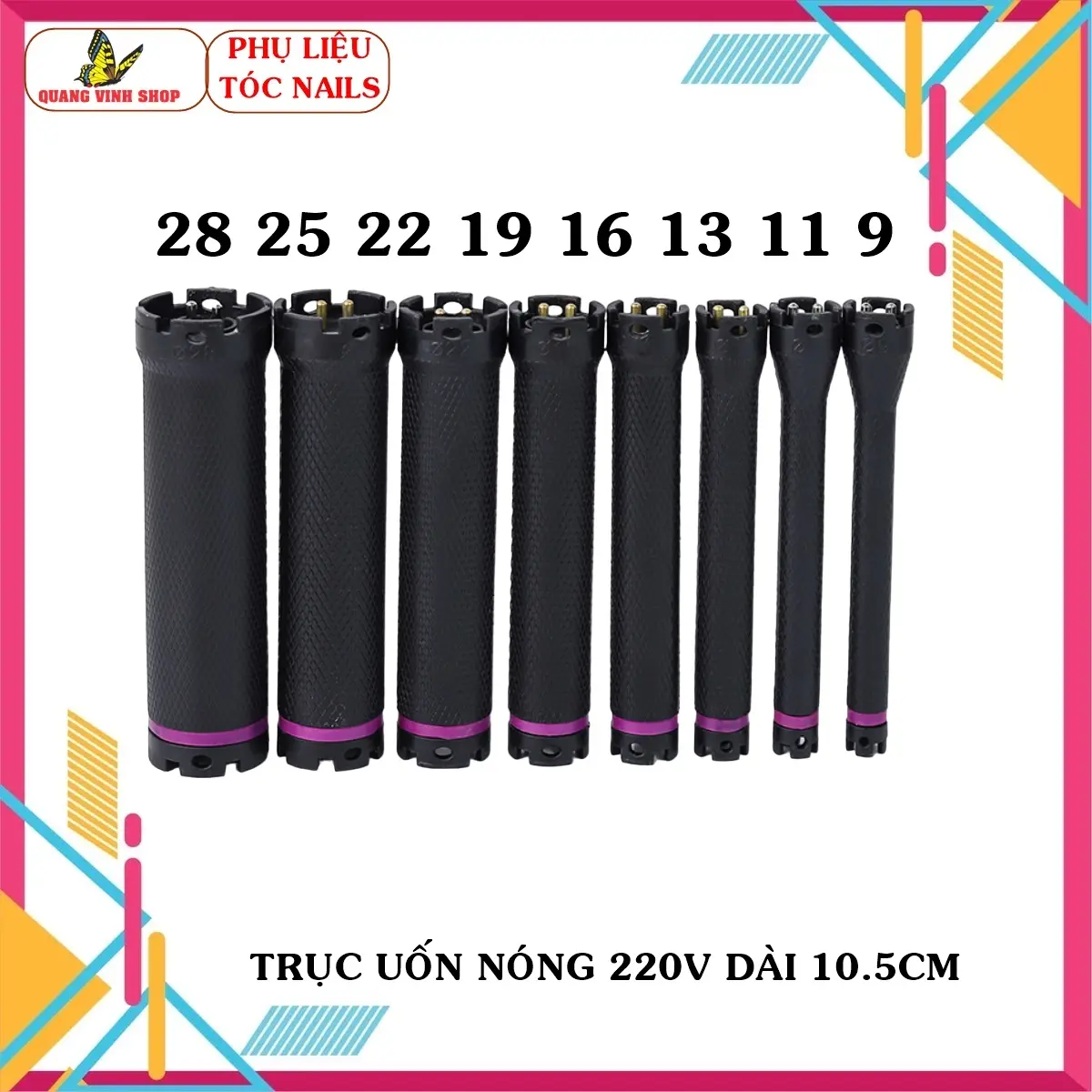 [Đọc kĩ mô tả] Trục xương uốn nóng 220v màu đen dài 10.5cm