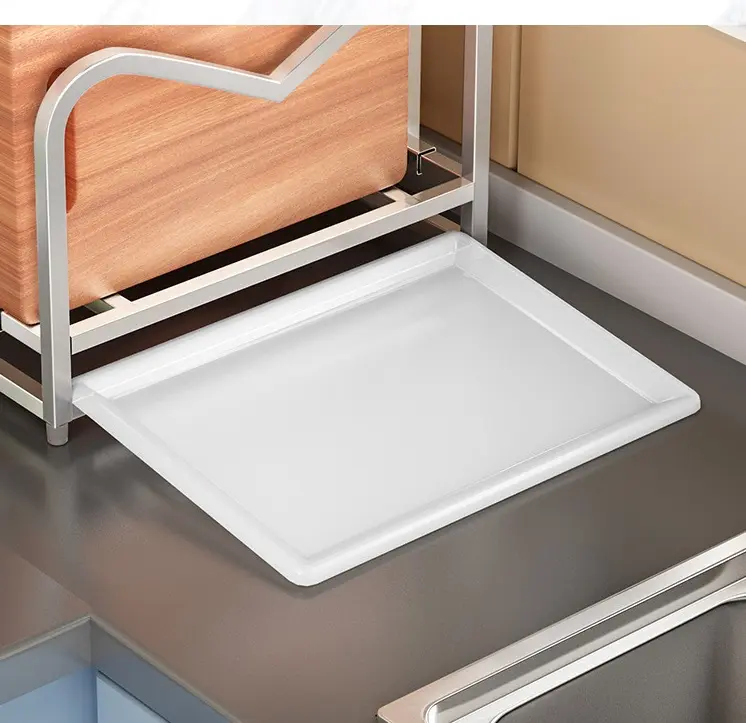 Kệ inox cao cấp để dao thớt, đũa tiện lợi có khay hứng nước 6