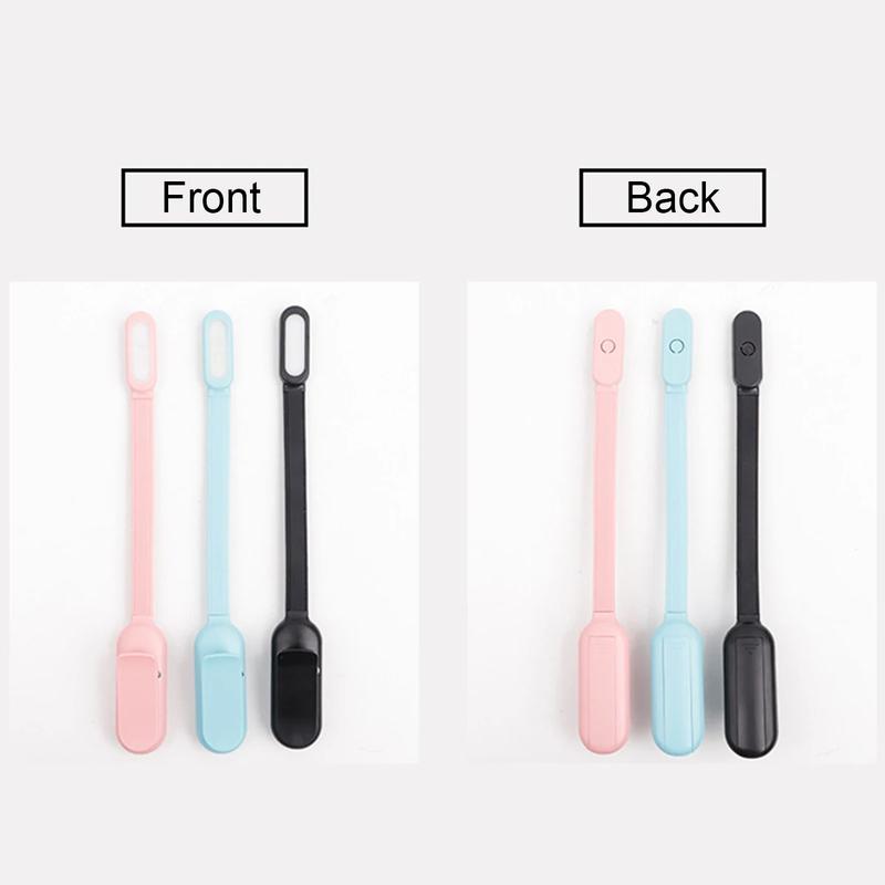 Product Introduction of Usb Rechargeable Mini Led Book Light Clip-on Night Lights Stepless Brightness 360-degrees Angle 3-colors Reading Lamp Adjustable 9