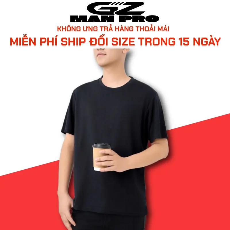 GZ.MAN.PRO - KCTK22 - Áo Nam Không Cổ - Vải Thoáng Khí - Thấm Hút Mồ Hôi Tốt - Lỗi Đổi Mới Trong 15 Ngày - Đổi Zize Miến Phí Trong 15 Ngày - Cổ Tròn - Menswear. 0