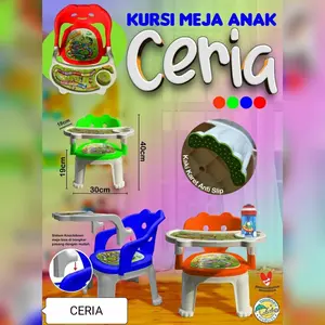 KURSI MAKAN BAYI / KURSI MEJA MAKAN ANAK PLASTIK / KURSI ANAK TABITHA / BABY CHAIR / BANGKU / KURSI PLASTIK