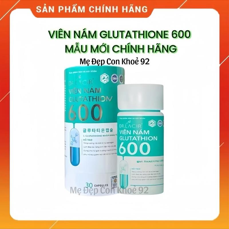 Viên Uống Glutathione 600 Drlacir - Hỗ Trợ Làm Đẹp Da, Hộp 30 Viên