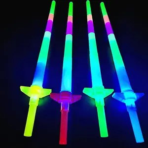 Mainan Pedang-Pedangan LED, LED Sword Toys Pedang Lampu Anak | Mainan Anak Pedang Pedangan Plastik Ada Lampu Led Nyala Starwars