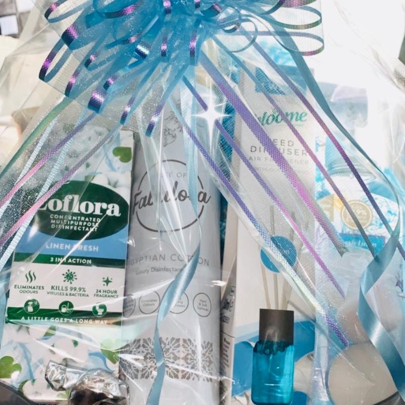 Cleaning hamper bundle great new home gift  hamper Mrs Hinch inspired cleaning hamper -  linen / cotton - spring clean ,birthday, Mother’s Day Easter products 7