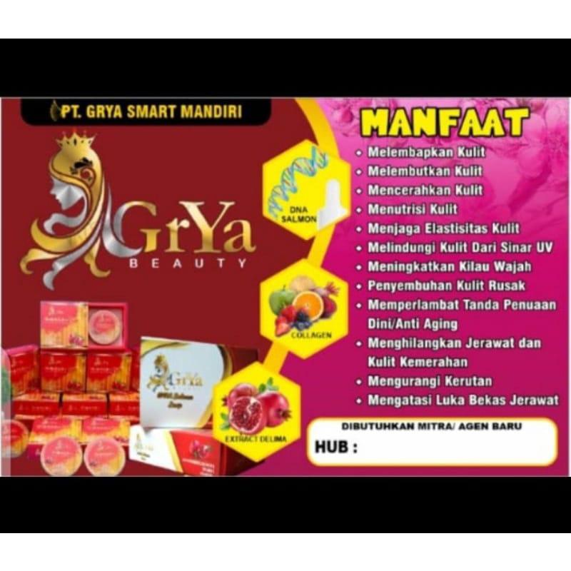 GRYA BEAUTY BODY SERUM DNA SALMON CREAM SKINCARE ORIGINAL BPOM 5