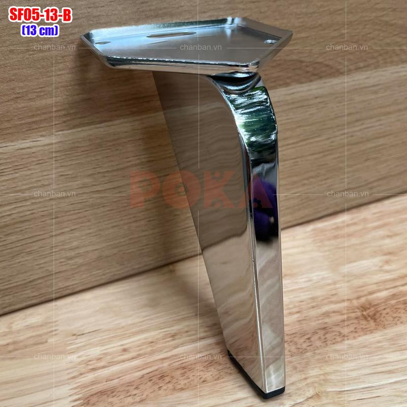 Product Introduction of Chân ghế sofa SF05 cao 13cm có 2 màu titan và màu bạc 13