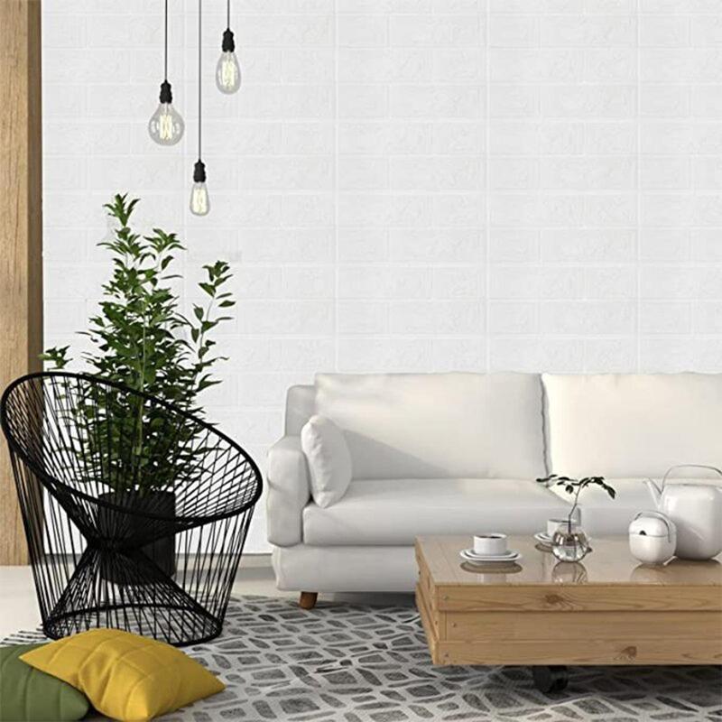 Product Introduction of 6pcs/18pcs 3D Marble Texture Peel & Stick Tile, Solid Color Vintage Background Decorative Wallpaper For Home Kitchen Living Room, Room Decor 4
