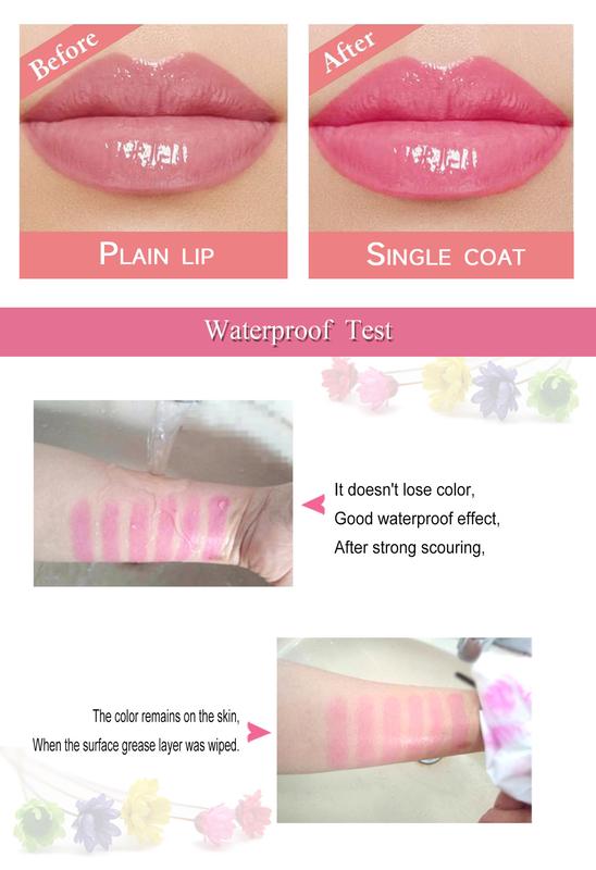 Product Introduction of Color changing lipstick,Different temperatures and different colors,Flower color changing lipstick,Moisturizing lips without peeling 4