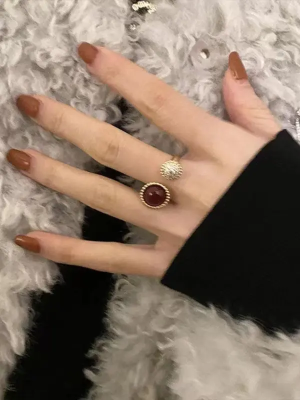 Vintage Rhinestone Decorated Ring, Elegant Jewelry for Women, Fashion Accessories for Daily Wear, Trendy All-match & Exquisite Jewelry for Birthday Gift 3