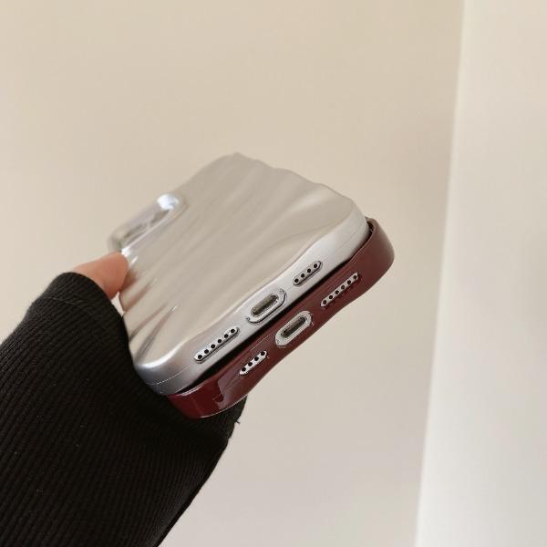 Product Introduction of Three-dimensional pleated wavy pattern for Apple 15promax/15pro/15/14/14 promax/14pro/13promax/13/13pro/12/12promax/12pro/11 mobile phone case 8